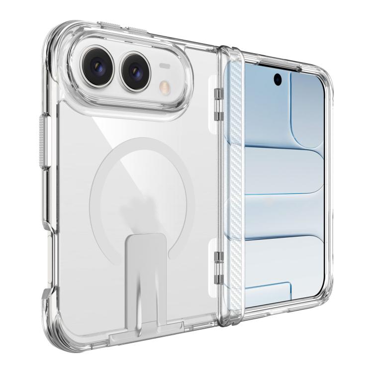 TPU + PC Hybrid 2.5mm Thick Shockproof Magnetic Phone Case with Holder
