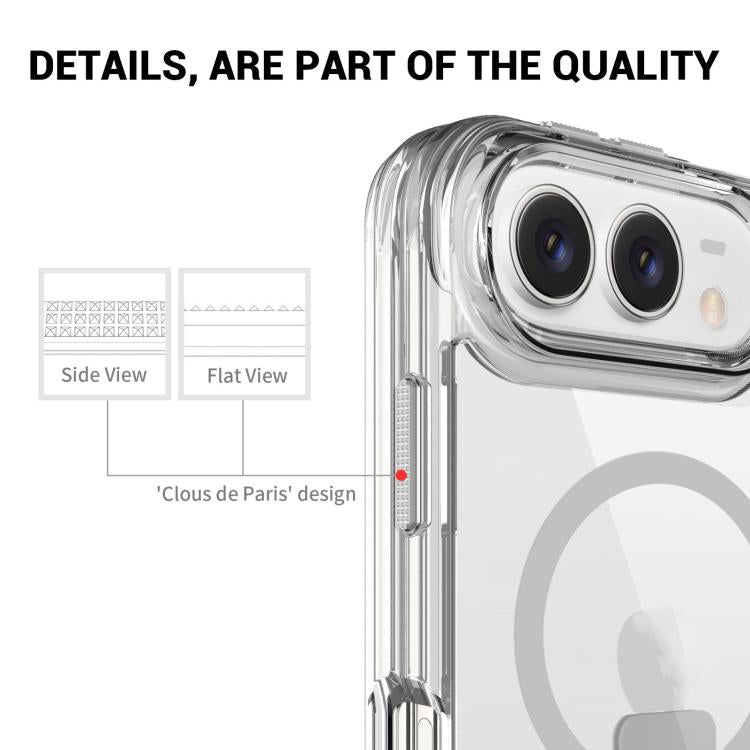 TPU + PC Hybrid 2.5mm Thick Shockproof Magnetic Phone Case with Holder