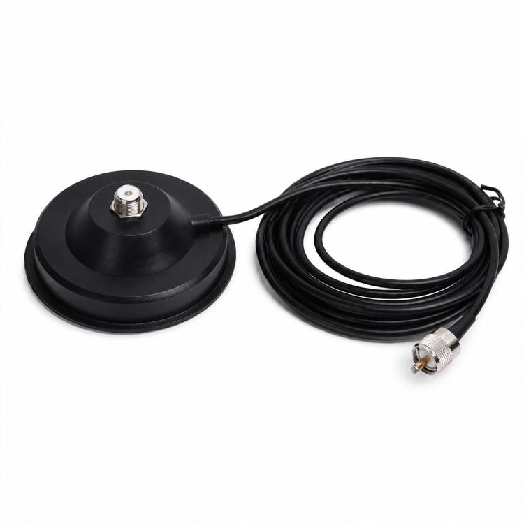 12CM Vehicle Magnetic Antenna Mount Base with 5M Coaxial Cable for Mobile Radio Antennas — view 2
