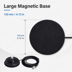 12CM Vehicle Magnetic Antenna Mount Base with 5M Coaxial Cable for Mobile Radio Antennas — view 3