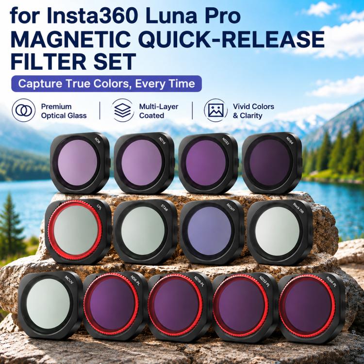 For Insta360 Luna Pro Magnetic Quick Release Lens Filter
