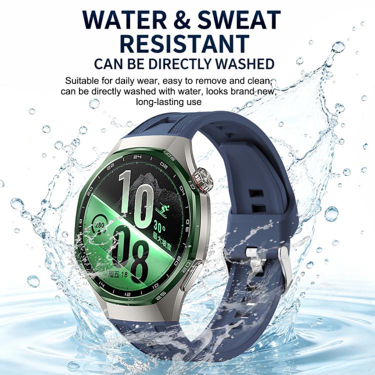 Press Button Quick Release Silicone Watch Band