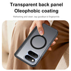 Intergrated Shell And Flim Translucent Frosted Hinge Holder Magnetic Phone Case