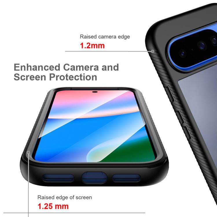 Starry Sky Matte Two-Tone TPU Hybrid PC Phone Case with Screen Protector