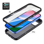 Starry Sky Matte Two-Tone TPU Hybrid PC Phone Case with Screen Protector