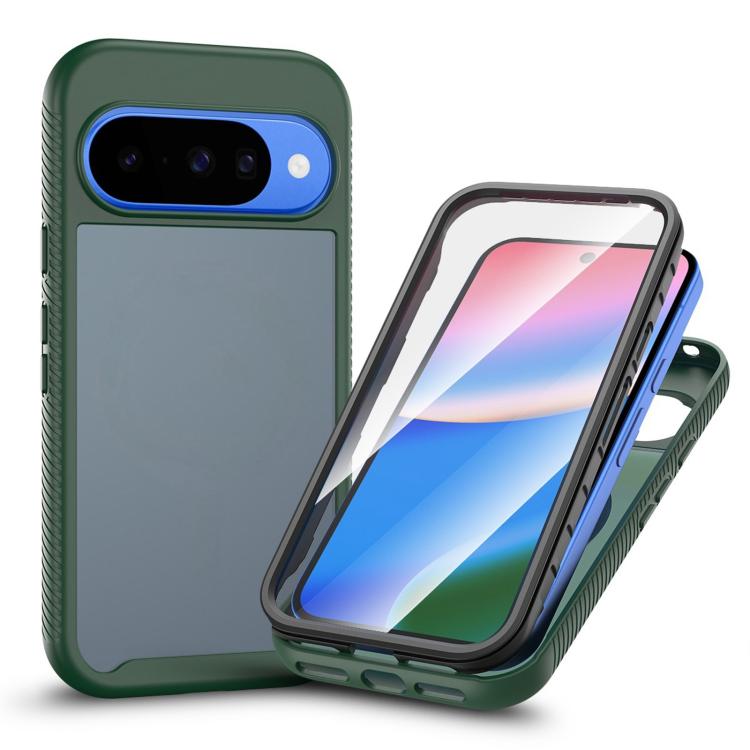 Starry Sky Matte Two-Tone TPU Hybrid PC Phone Case with Screen Protector