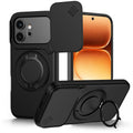 Camera Sliding Shield Magnetic Rotation Holder Phone Case