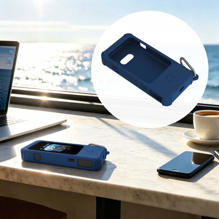 Anti-Scratch Silicone Protective Case for GL.iNet MUDI 7 GL-E5800 Travel Router — Blue