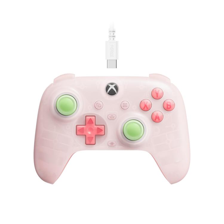 8BitDo Orion Mini Wired Gaming Controller with RGB Light — Translucent White