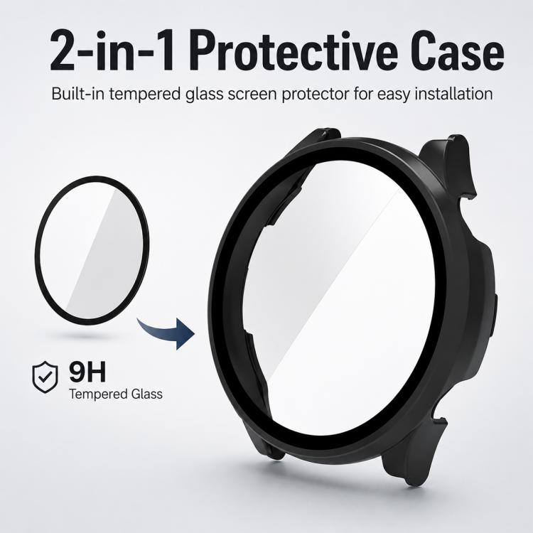 xDfind Tempered Film Integrated PC Watch Protective Case