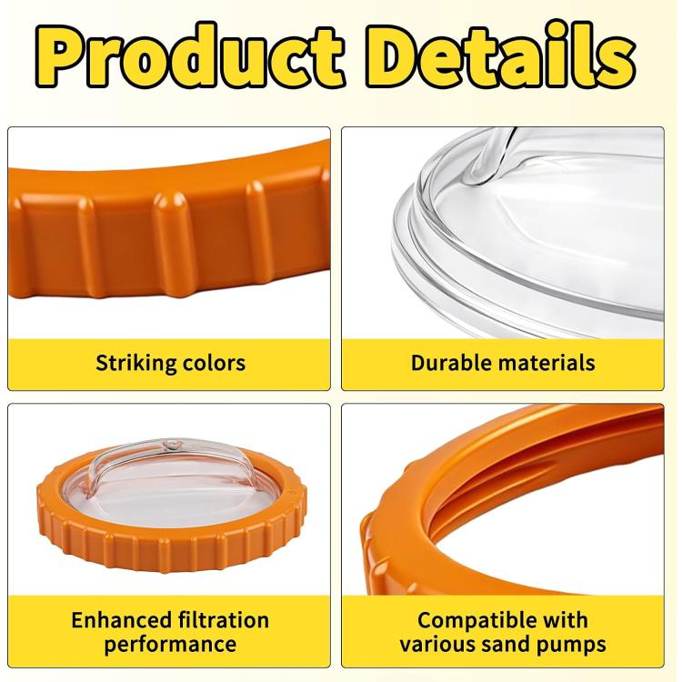 Pool Nut Transparent Cap For Flowclear Sand Filter Cover — view 6