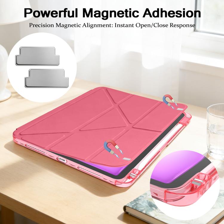 Buckle Detachable Deformation Leather Tablet Case