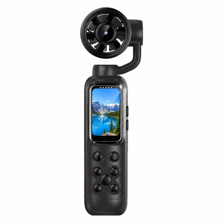 1.47 inch IPS Screen 2.5K HD Handheld Vlog Video Camera with Fan — Black