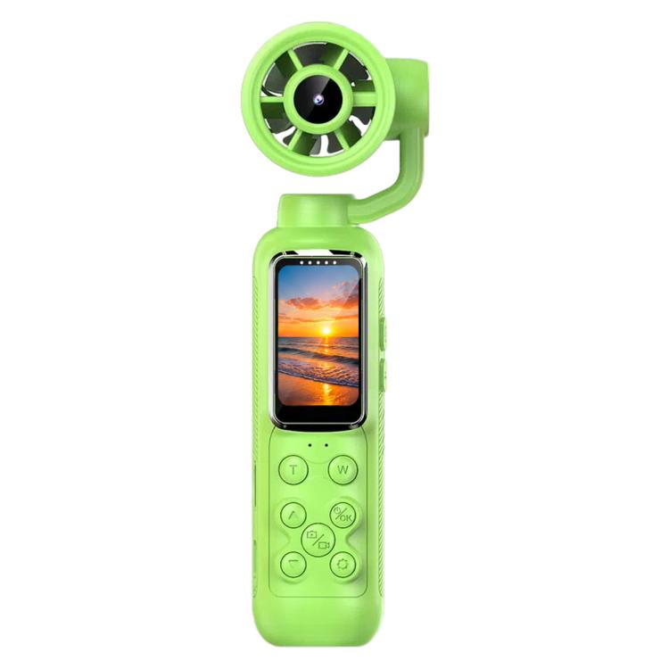 1.47 inch IPS Screen 2.5K HD Handheld Vlog Video Camera with Fan — Green