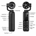 1.47 inch IPS Screen 2.5K HD Handheld Vlog Video Camera with Fan — view 17