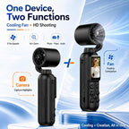 1.47 inch IPS Screen 2.5K HD Handheld Vlog Video Camera with Fan — view 8