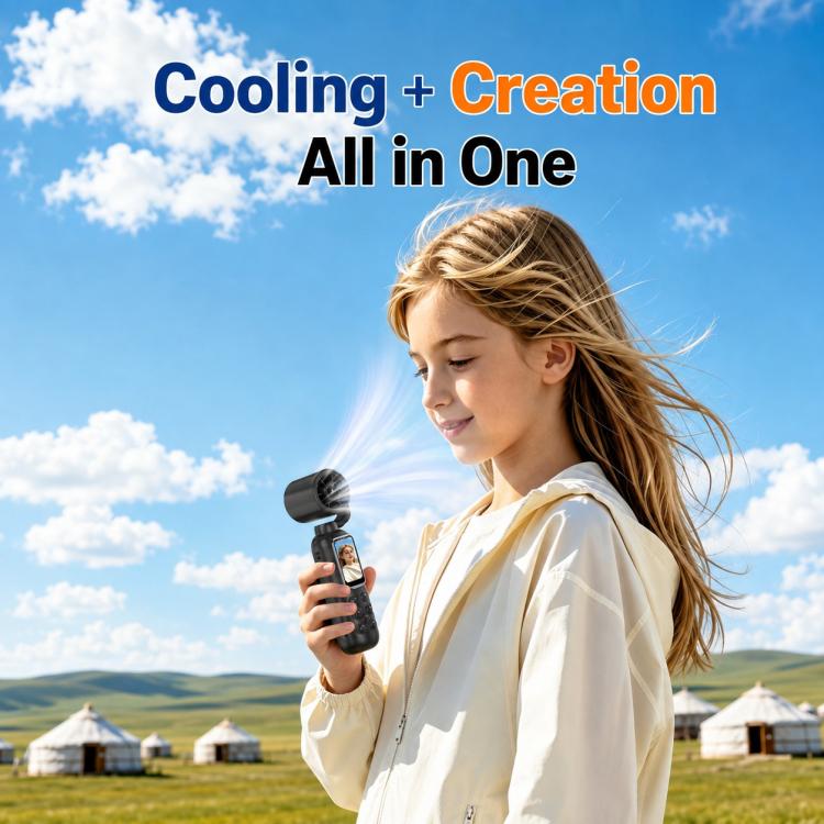 1.47 inch IPS Screen 2.5K HD Handheld Vlog Video Camera with Fan — view 10