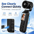 1.47 inch IPS Screen 2.5K HD Handheld Vlog Video Camera with Fan — view 14
