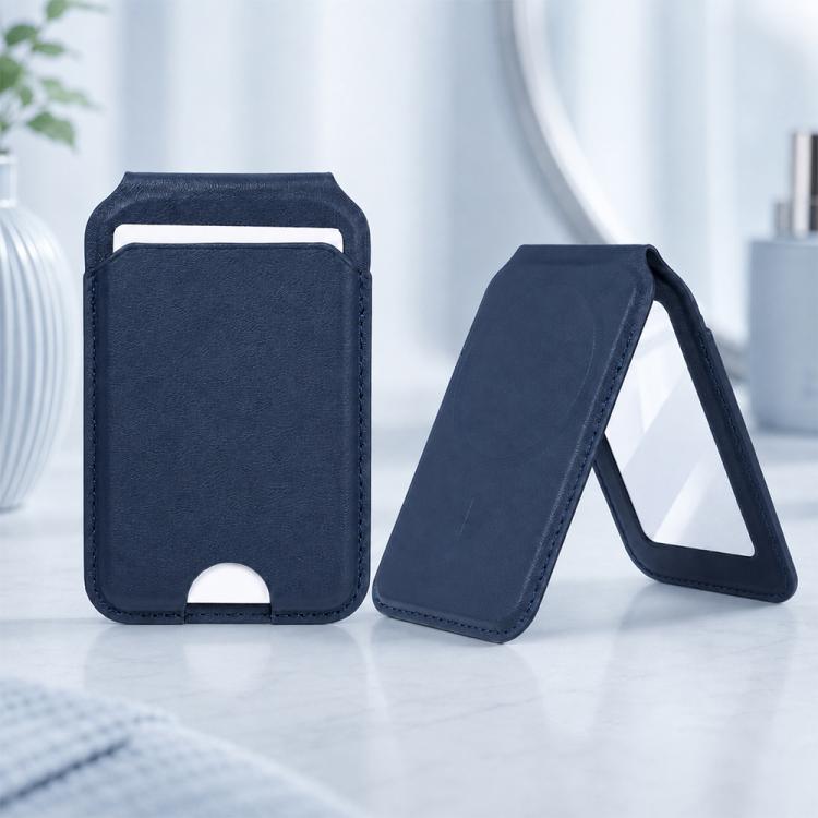 Square Mirror Hinge Folding Magnetic Card Bag
