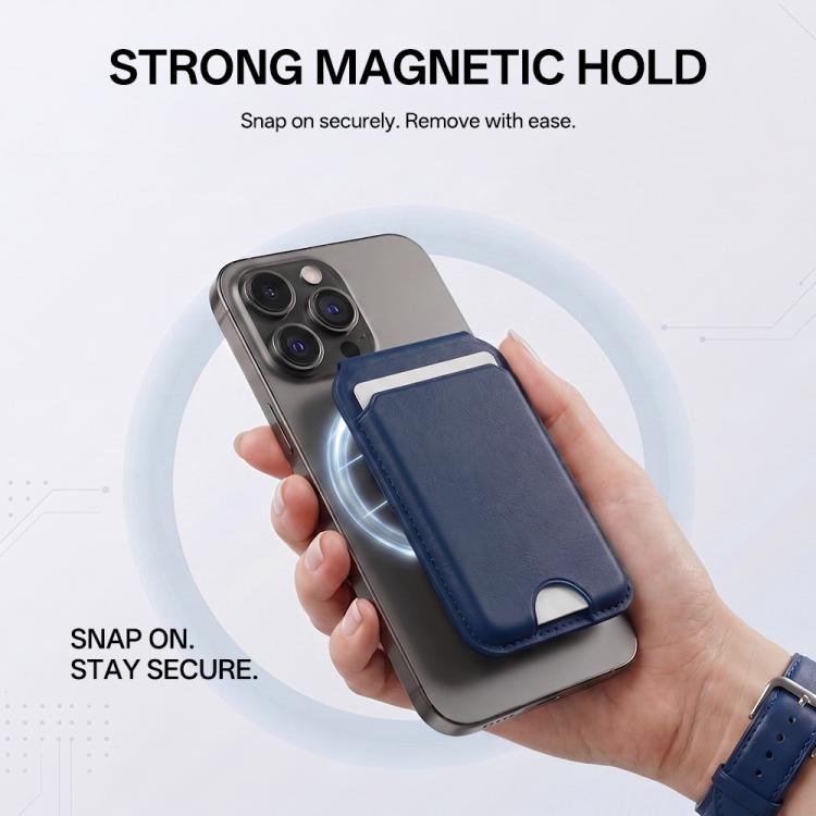 Square Mirror Hinge Folding Magnetic Card Bag