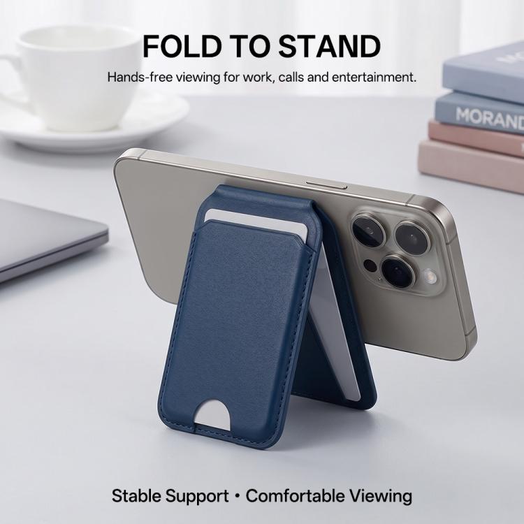 Square Mirror Hinge Folding Magnetic Card Bag