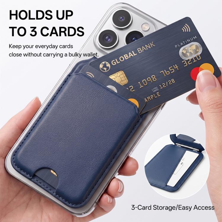 Square Mirror Hinge Folding Magnetic Card Bag