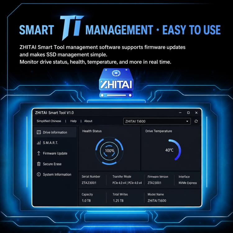 ZHITAI YMTC Ti600 M.2 2280 SSD for Desktop Computer — view 9