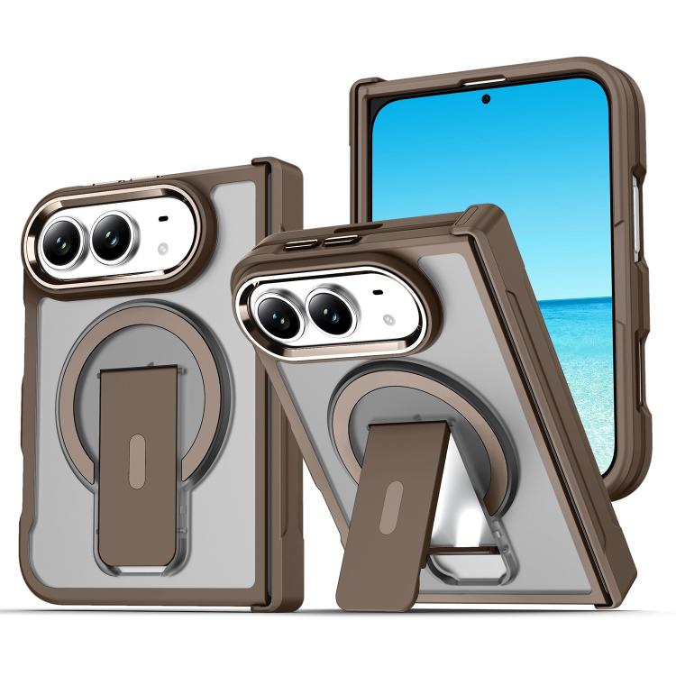Acrylic Hybrid TPU MagSafe Holder Phone Case