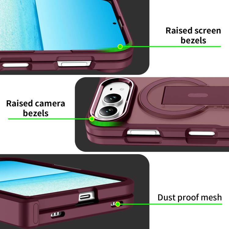 Acrylic Hybrid TPU MagSafe Holder Phone Case