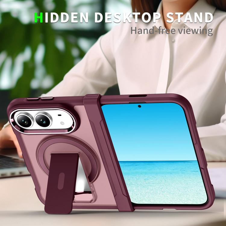 Acrylic Hybrid TPU MagSafe Holder Phone Case