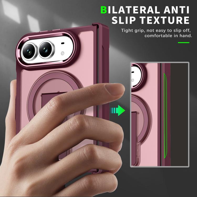 Acrylic Hybrid TPU MagSafe Holder Phone Case