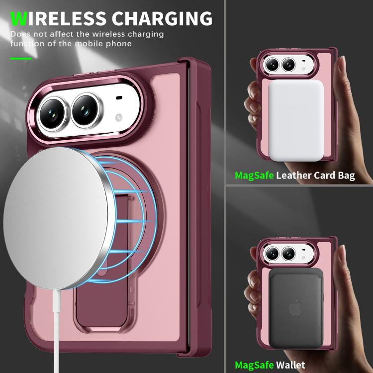 Acrylic Hybrid TPU MagSafe Holder Phone Case