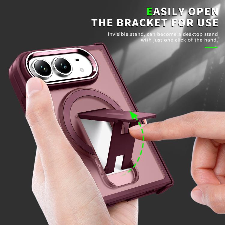 Acrylic Hybrid TPU MagSafe Holder Phone Case