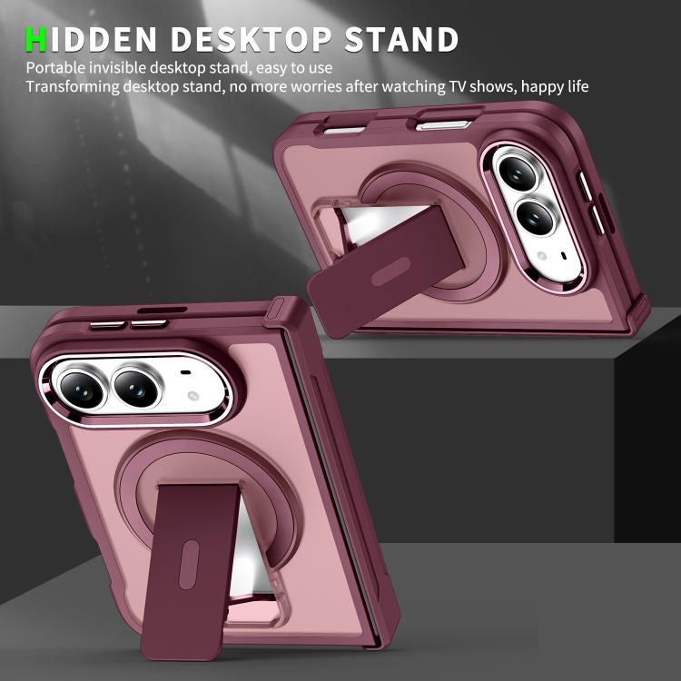 Acrylic Hybrid TPU MagSafe Holder Phone Case