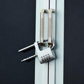 Adjustable Lock-Length Combination Lock for Cabinet Door Handles