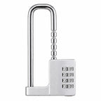 Adjustable Lock-Length Combination Lock for Cabinet Door Handles — view 2