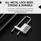 Adjustable Lock-Length Combination Lock for Cabinet Door Handles — view 5