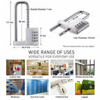 Adjustable Lock-Length Combination Lock for Cabinet Door Handles — view 8