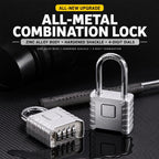 All-Metal Combination Padlock Heavy-Duty Lock for Warehouse & Garden Gate — view 4