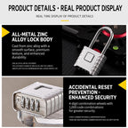 All-Metal Combination Padlock Heavy-Duty Lock for Warehouse & Garden Gate — view 10