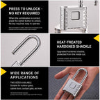 All-Metal Combination Padlock Heavy-Duty Lock for Warehouse & Garden Gate — view 11