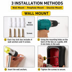 Wall-Mount Key Storage Box Combination Lock with Steel Cable & Plastic Lock Body — view 15