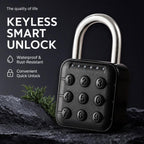 Keypad Smart Combination Padlock Waterproof Security Lock for Cabinets & Gates — view 3
