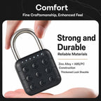 Keypad Smart Combination Padlock Waterproof Security Lock for Cabinets & Gates — view 4