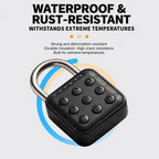 Keypad Smart Combination Padlock Waterproof Security Lock for Cabinets & Gates — view 9