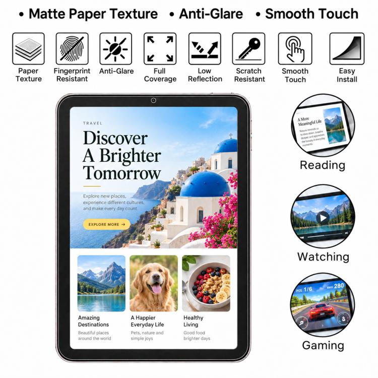 50 PCS/Pack Matte Paperfeel Screen Protector