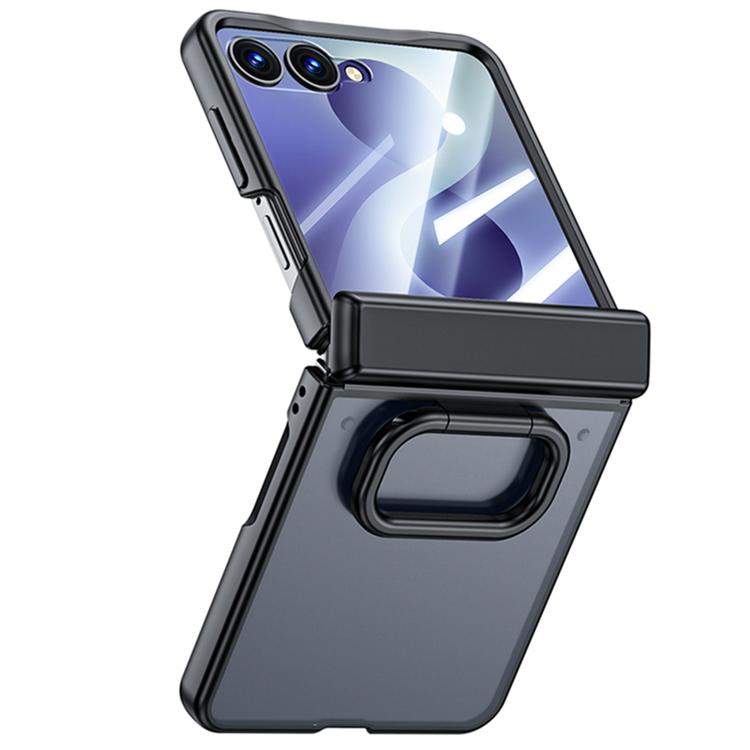 Intergrated Shell And Flim Skin Feel Translucent Phone Case with Ring Holder