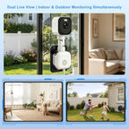 K90 Dual Band 2K Dual Surveillance Camera Supports Two-way Voice Intercom
