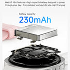 W9 Mini 1.29 inch IPS Round Screen Foreign Language Version Smart Watch Supports Blood Glucose Testing