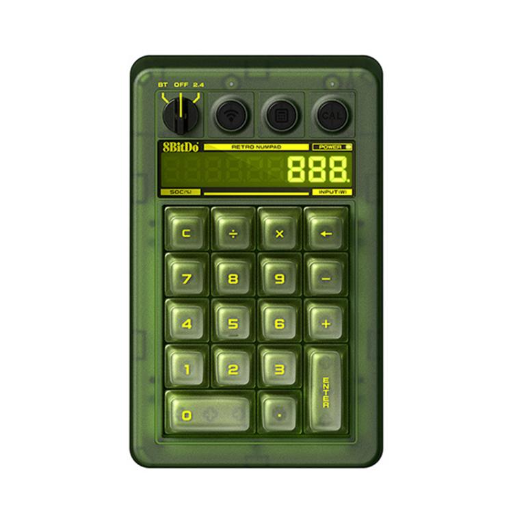 8BitDo Retro18 2 In 1 Tri-Mode Mechanical Numeric Keypad and Counter for PC
